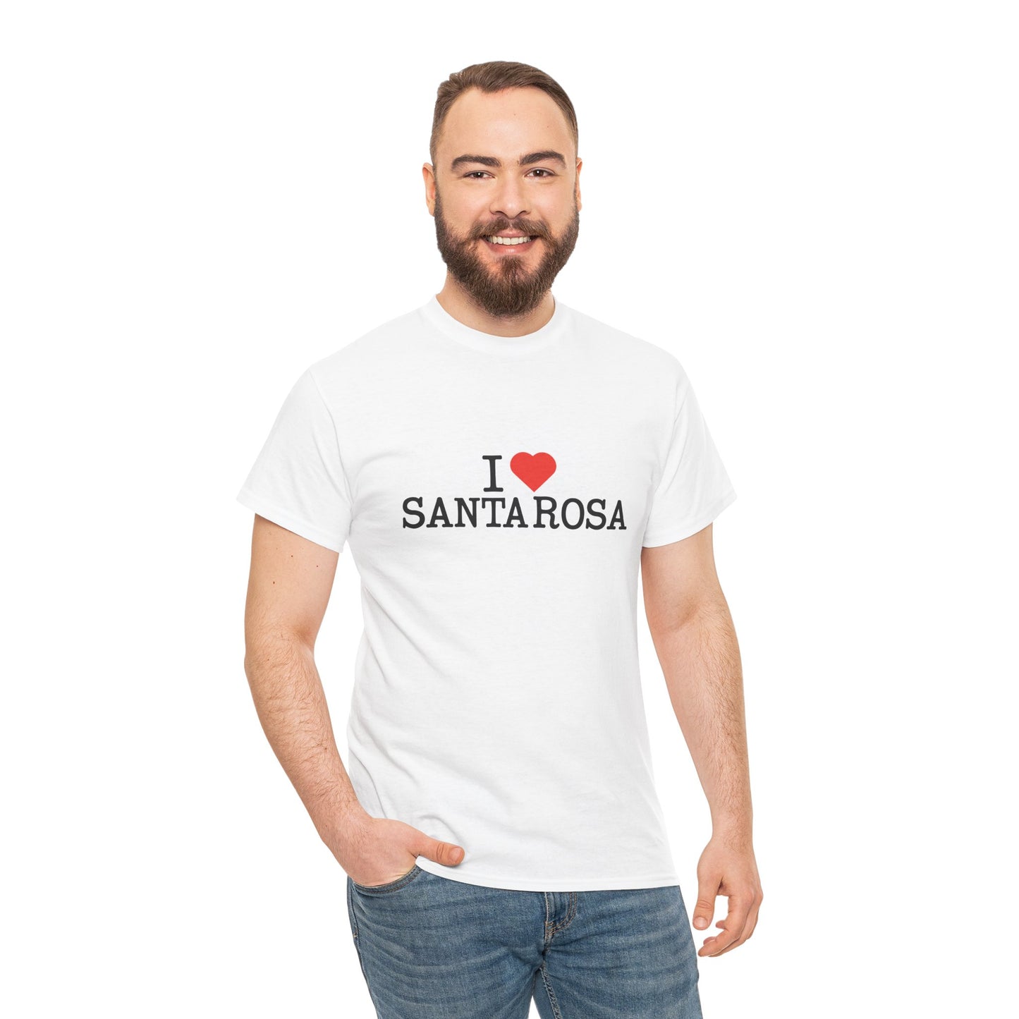 I Heart Santa Rosa Cotton Crew Neck