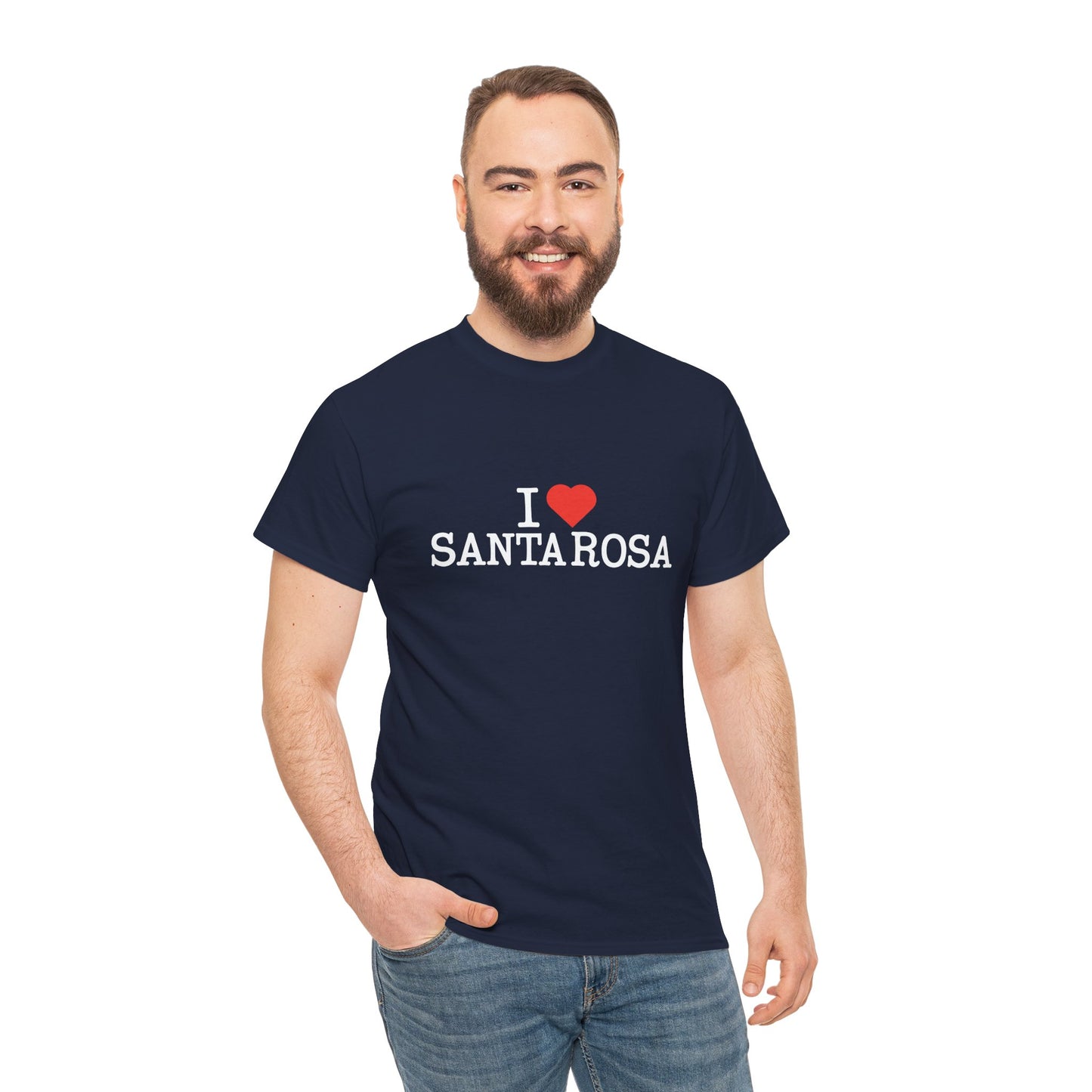 I Heart Santa Rosa Cotton Crew Neck